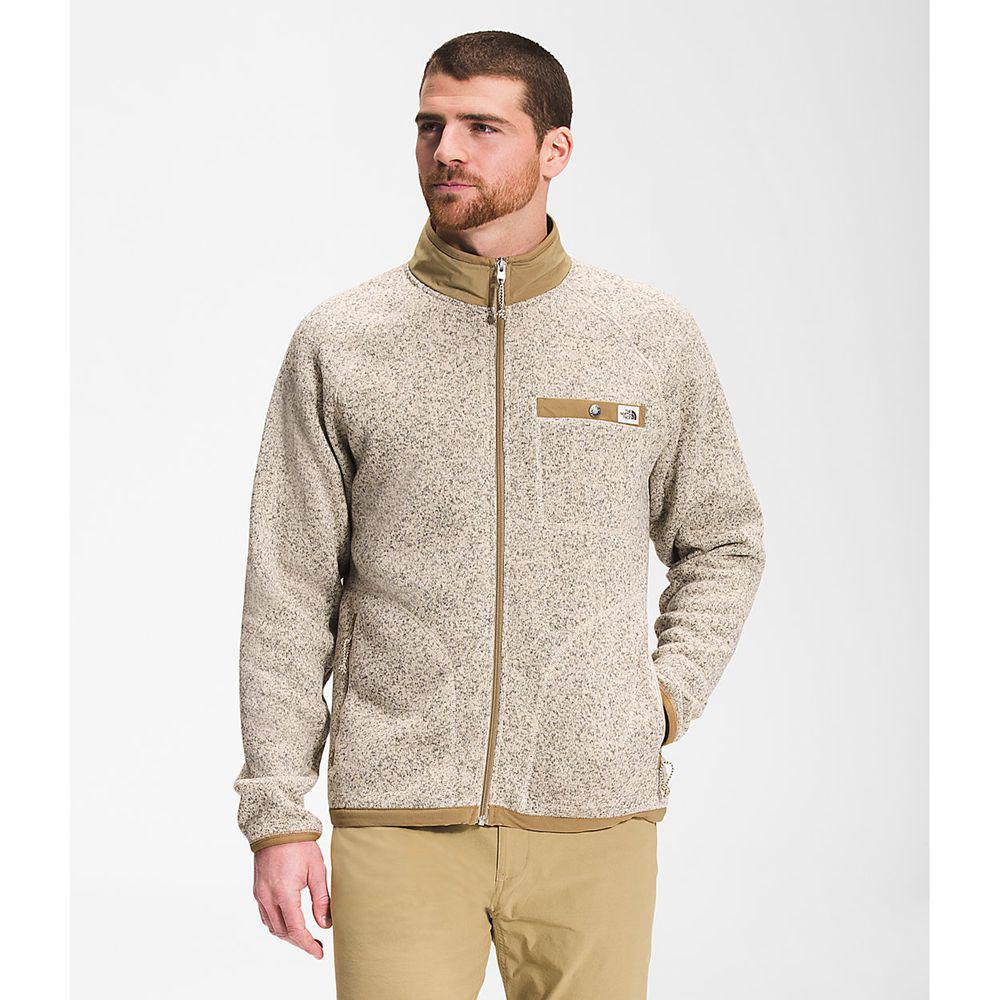 The North Face Gordon Lyons Full Zip Ανδρικα Μπουφάν Fleece - Μπεζ / (ZFXV47680)